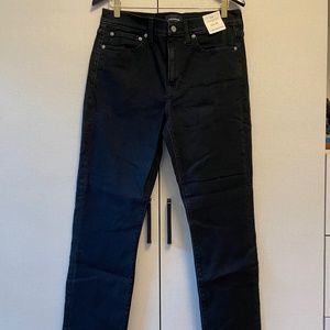 NWT J.Crew 770 Straight Black Jeans